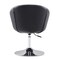Manhattan Comfort Hopper Swivel Adjustable Height Faux Leather Chair in Black and Polished Chrome AC036-BK - alternate 3